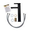 Bateria Umywalkowa Wysoka Czarna Azortti AZT119(B) zestaw